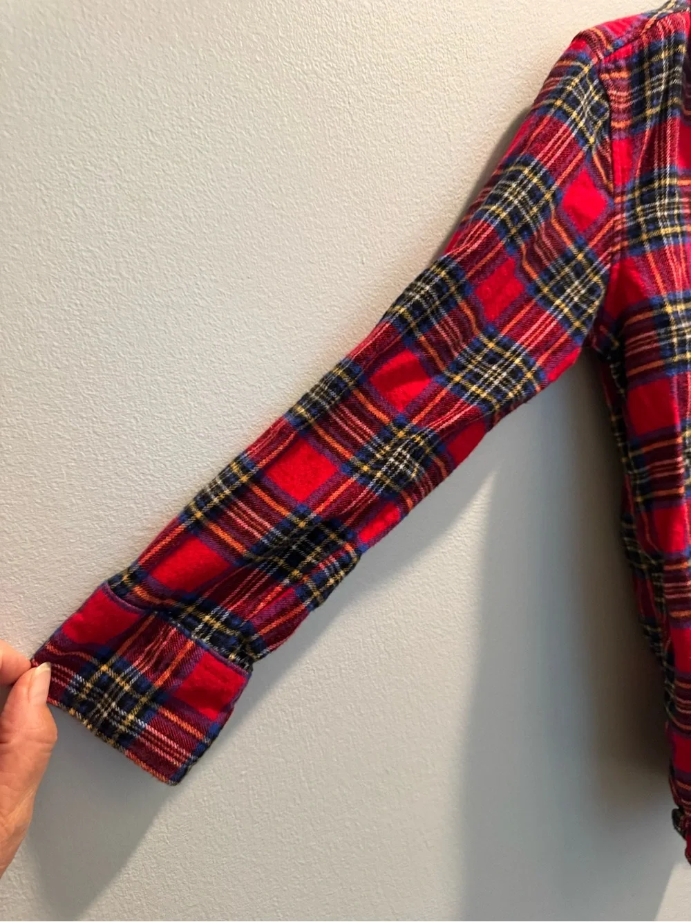 Boys/Kids Red Plaid Flannel Shirt Jacket - Wonder Nation 6/7 Back to School
